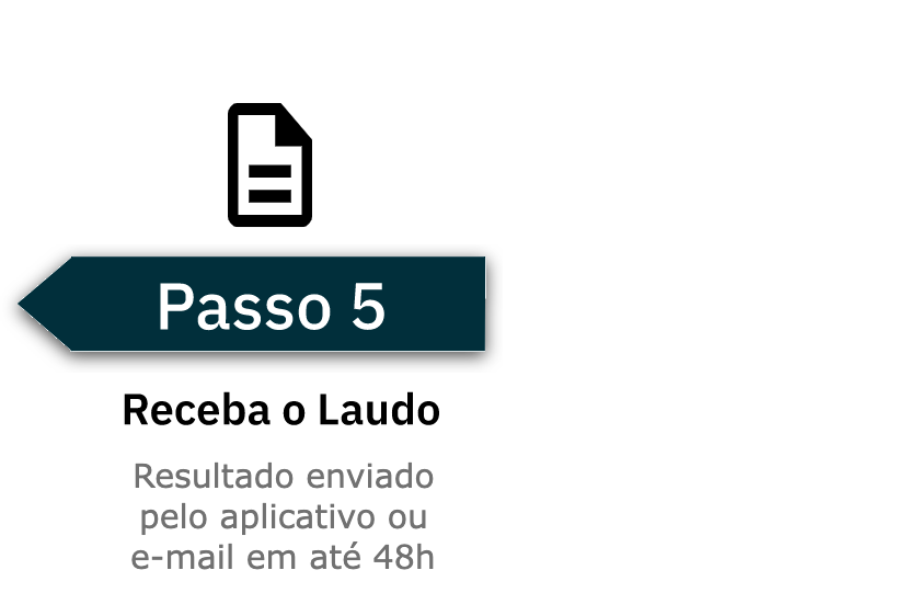 Quinto passo: receba o laudo